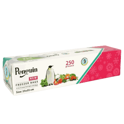 کیسه فریزری رولی جعبه ای 250 عددی پنگوئن